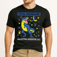 Down Syndrome Dinosaur T rex Extra Chromosome Extra Awesome Cooling Performance Crew T-Shirt
