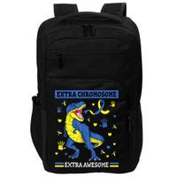 Down Syndrome Dinosaur T rex Extra Chromosome Extra Awesome Impact Tech Backpack