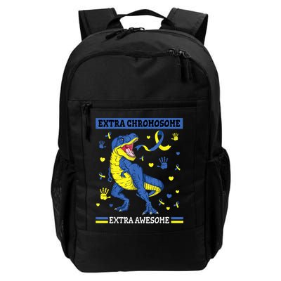 Down Syndrome Dinosaur T rex Extra Chromosome Extra Awesome Backpack