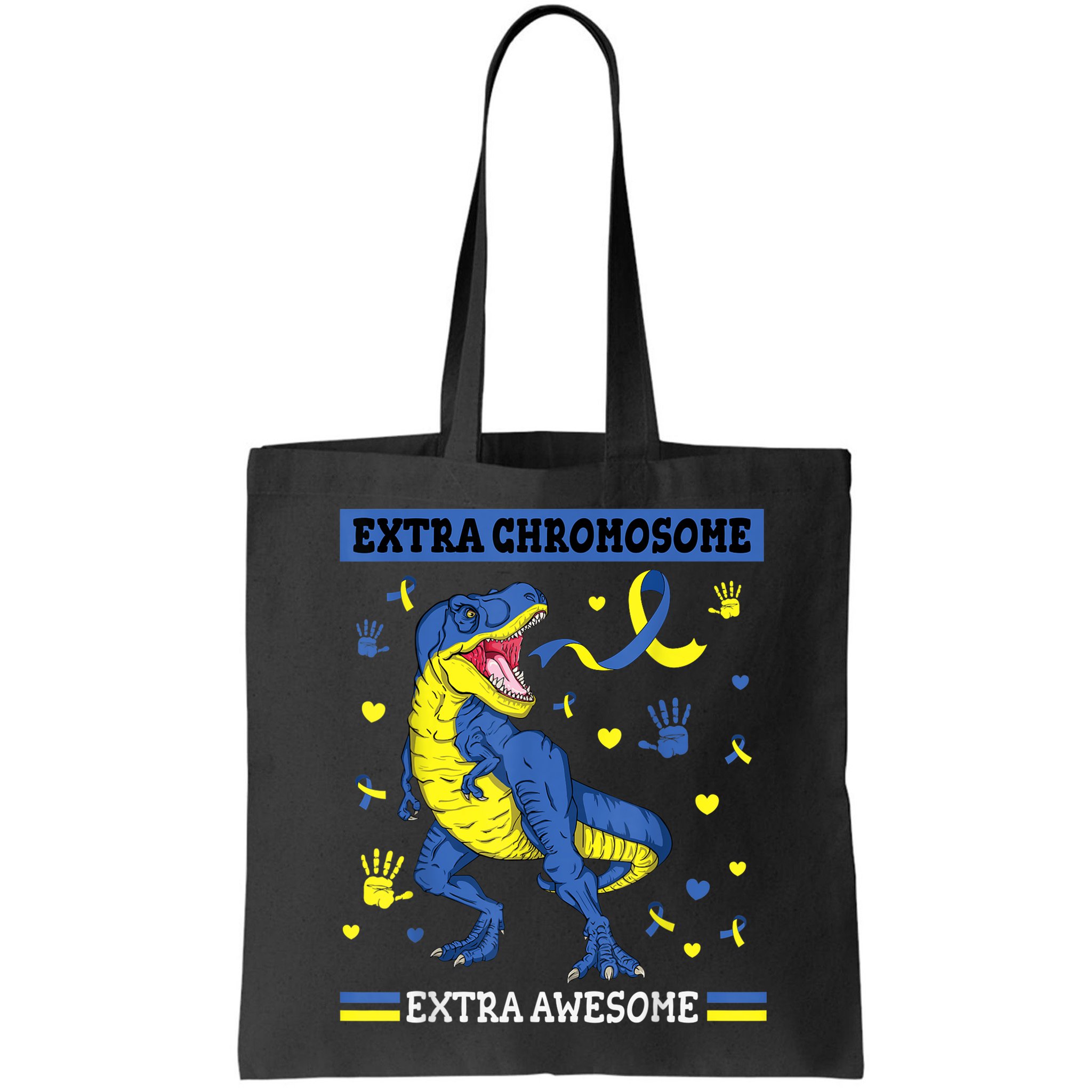 Down Syndrome Dinosaur T rex Extra Chromosome Extra Awesome Bag