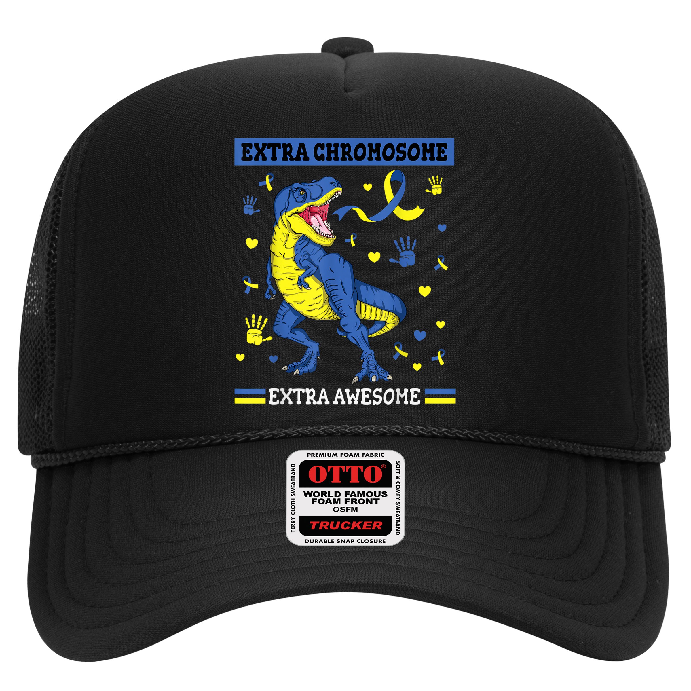 Down Syndrome Dinosaur T rex Extra Chromosome Extra Awesome Hat