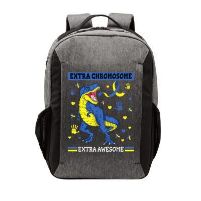Down Syndrome Dinosaur T rex Extra Chromosome Extra Awesome Vector Backpack