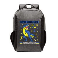 Down Syndrome Dinosaur T rex Extra Chromosome Extra Awesome Vector Backpack