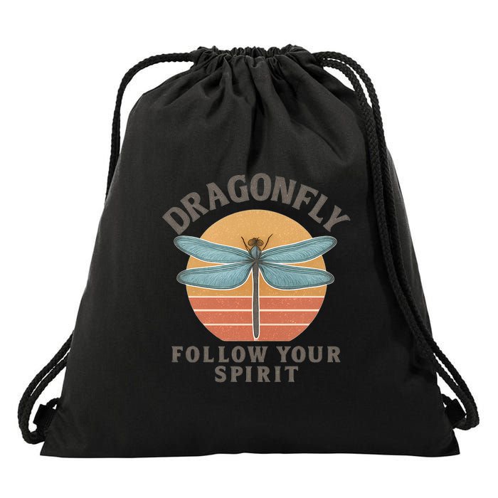 Dragonfly Spirit Drawstring Bag