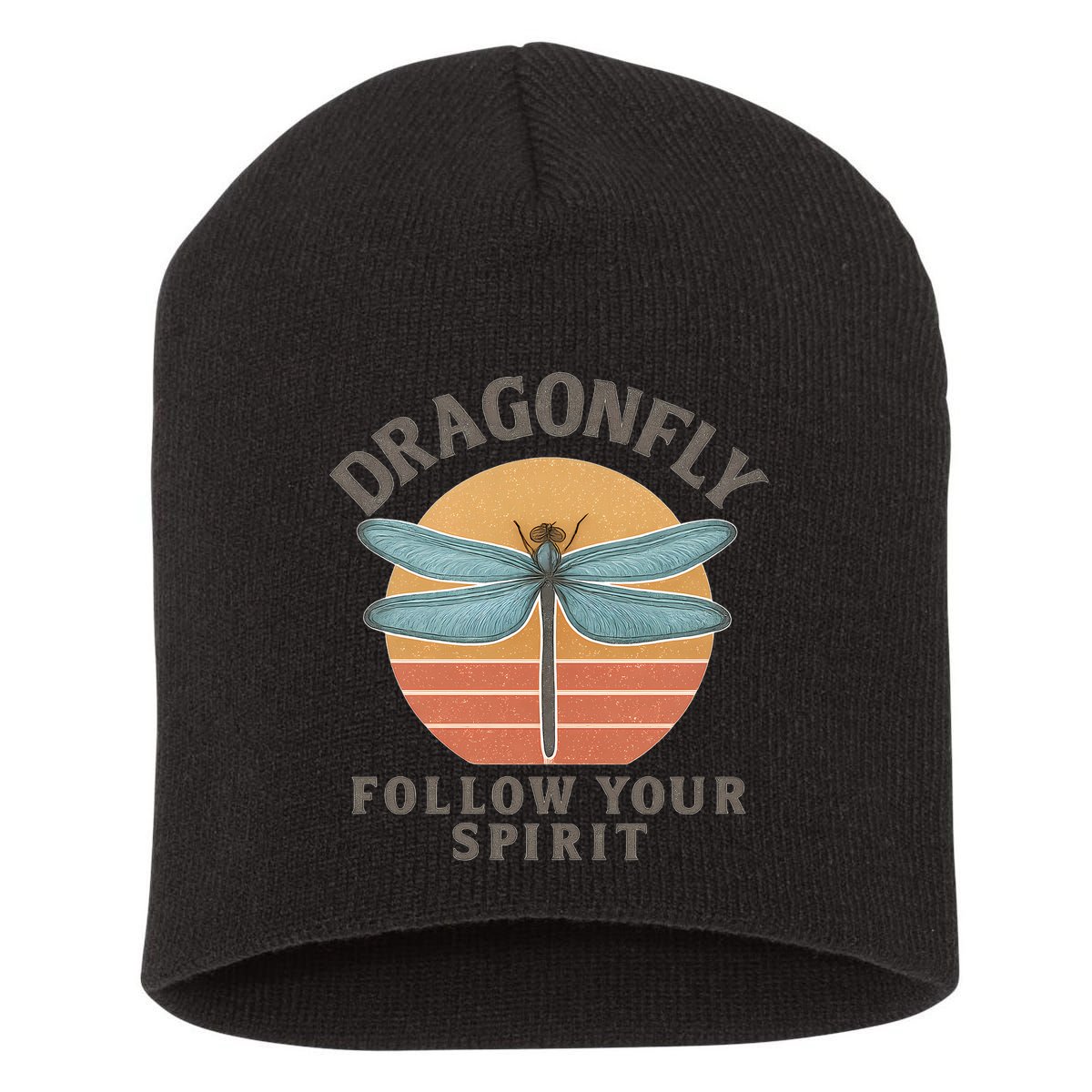 Dragonfly Spirit Short Acrylic Beanie