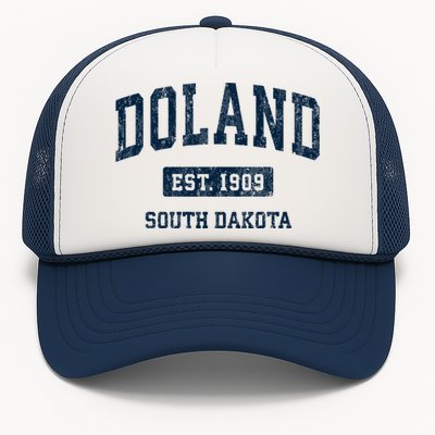 Doland South Dakota Sd Vintage Athletic Sports Trucker Hat