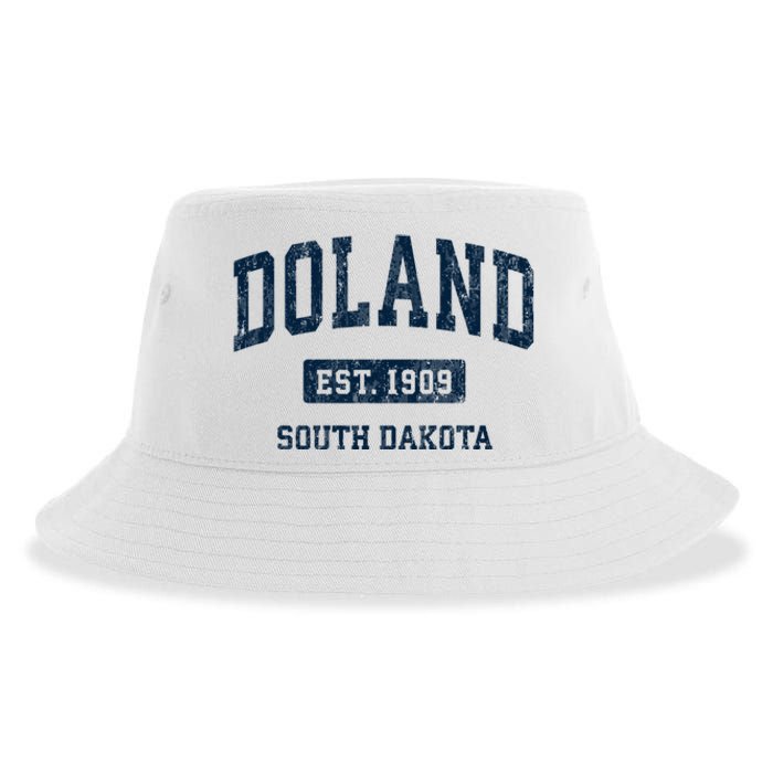 Doland South Dakota Sd Vintage Athletic Sports Sustainable Bucket Hat