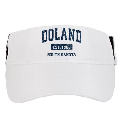 Doland South Dakota Sd Vintage Athletic Sports Adult Drive Performance Visor