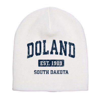 Doland South Dakota Sd Vintage Athletic Sports Short Acrylic Beanie