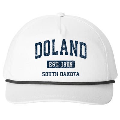 Doland South Dakota Sd Vintage Athletic Sports Snapback Five-Panel Rope Hat