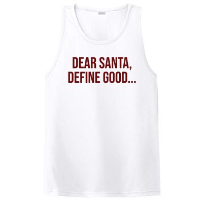 Dear Santa Define Good Funny Christmas PosiCharge Competitor Tank