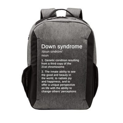 Down Syndrome Definition Awareness Month Vector Backpack