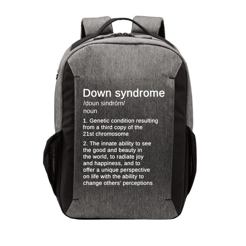 Down Syndrome Definition Awareness Month Vector Backpack