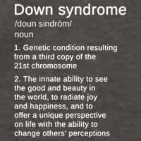 Down Syndrome Definition Awareness Month Vector Backpack