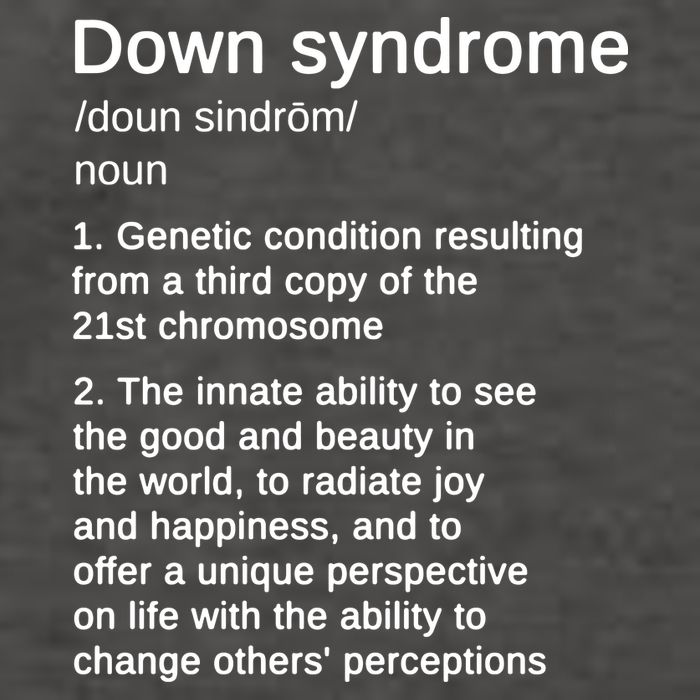 Down Syndrome Definition Awareness Month Vector Backpack