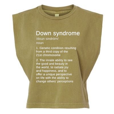 Down Syndrome Definition Awareness Month Garment-Dyed Women's Muscle Tee