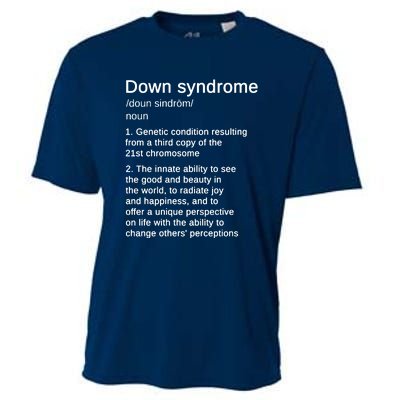 Down Syndrome Definition Awareness Month Cooling Performance Crew T-Shirt