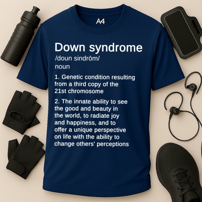 Down Syndrome Definition Awareness Month Cooling Performance Crew T-Shirt