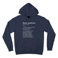 Down Syndrome Definition Awareness Month Hoodie