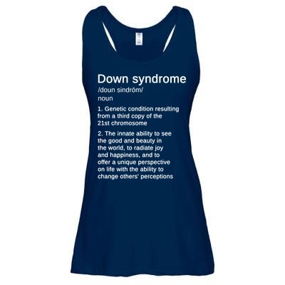 Down Syndrome Definition Awareness Month Ladies Essential Flowy Tank