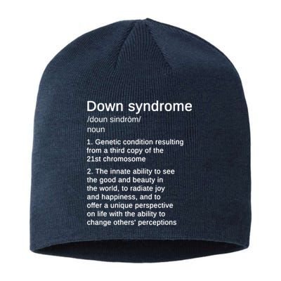 Down Syndrome Definition Awareness Month Sustainable Beanie