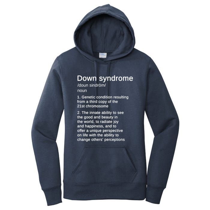 Down Syndrome Definition Awareness Month Women's Pullover Hoodie