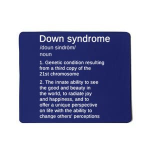 Down Syndrome Definition Awareness Month Mousepad