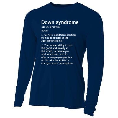 Down Syndrome Definition Awareness Month Cooling Performance Long Sleeve Crew