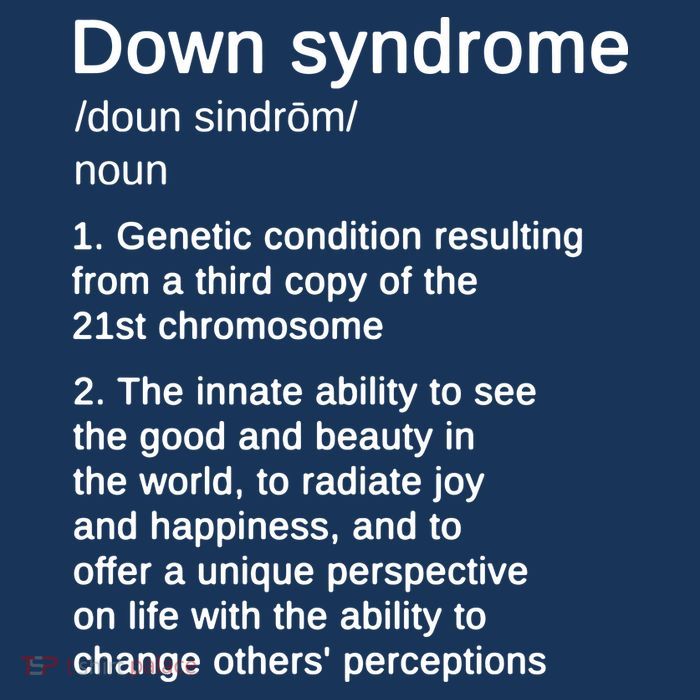 Down Syndrome Definition Awareness Month Poster