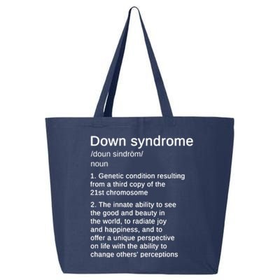 Down Syndrome Definition Awareness Month 25L Jumbo Tote