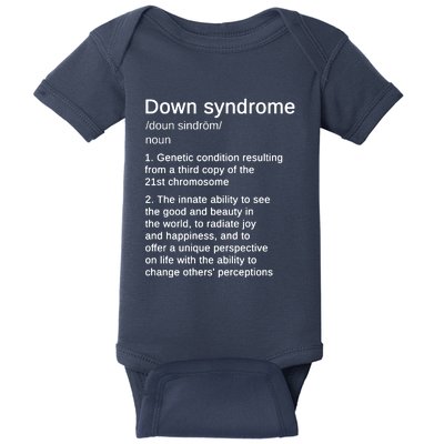 Down Syndrome Definition Awareness Month Baby Bodysuit