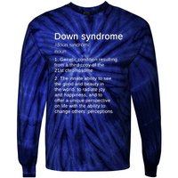 Down Syndrome Definition Awareness Month Tie-Dye Long Sleeve Shirt