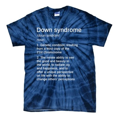 Down Syndrome Definition Awareness Month Tie-Dye T-Shirt