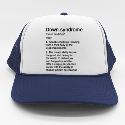 Down Syndrome Definition Awareness Month Trucker Hat