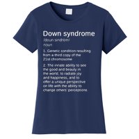 Down Syndrome Definition Awareness Month Women's T-Shirt