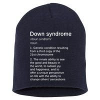 Down Syndrome Definition Awareness Month Short Acrylic Beanie