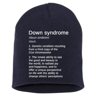 Down Syndrome Definition Awareness Month Short Acrylic Beanie