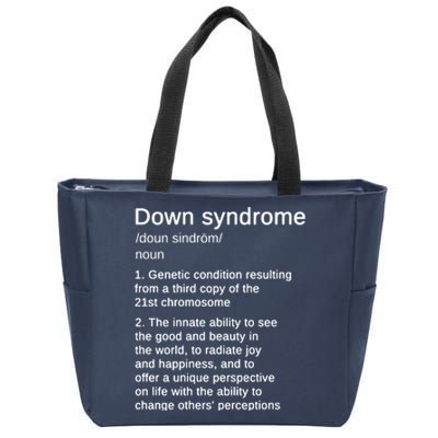 Down Syndrome Definition Awareness Month Zip Tote Bag