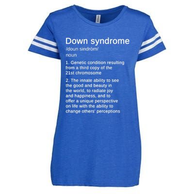 Down Syndrome Definition Awareness Month Enza Ladies Jersey Football T-Shirt