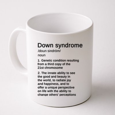 Down Syndrome Definition Awareness Month Coffee Mug