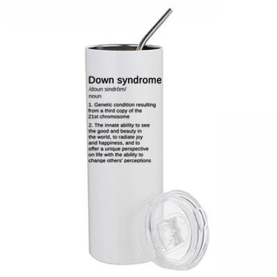 Down Syndrome Definition Awareness Month Stainless Steel Tumbler