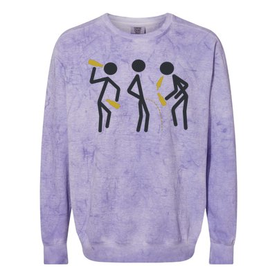 Drunk Stickfigers Colorblast Crewneck Sweatshirt