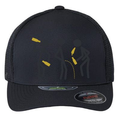 Drunk Stickfigers Flexfit Unipanel Trucker Cap