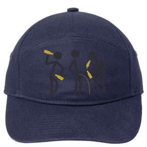 Drunk Stickfigers 7-Panel Snapback Hat