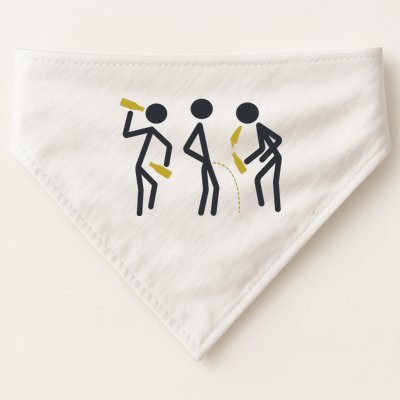 Drunk Stickfigers USA-Made Doggie Bandana