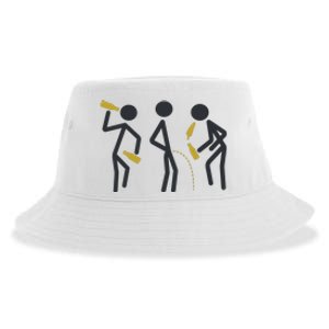 Drunk Stickfigers Sustainable Bucket Hat