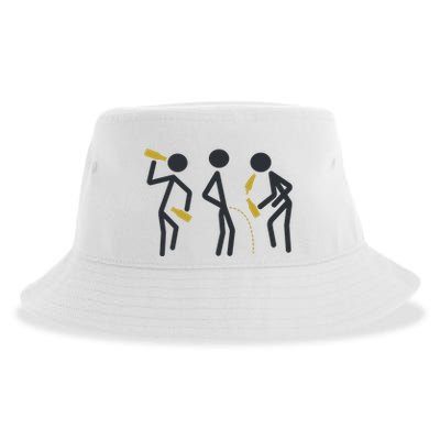 Drunk Stickfigers Sustainable Bucket Hat