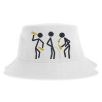 Drunk Stickfigers Sustainable Bucket Hat