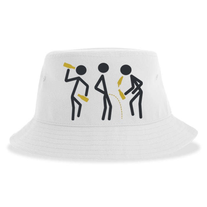 Drunk Stickfigers Sustainable Bucket Hat