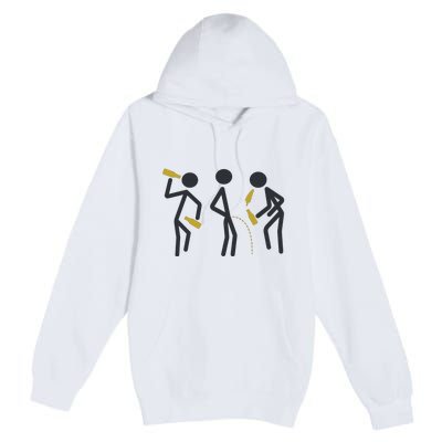 Drunk Stickfigers Premium Pullover Hoodie